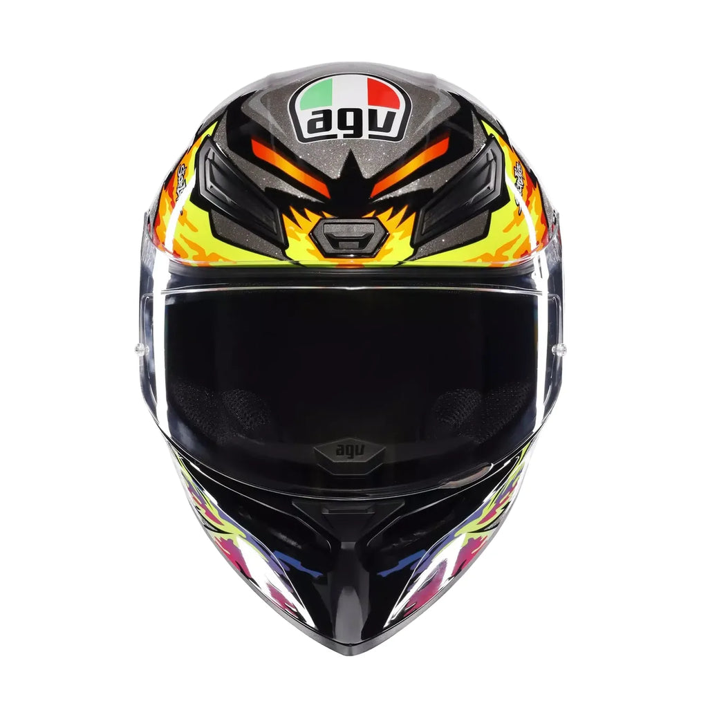 AGV K1 S Bezzecchi 2023 Helmet front view with clear visor