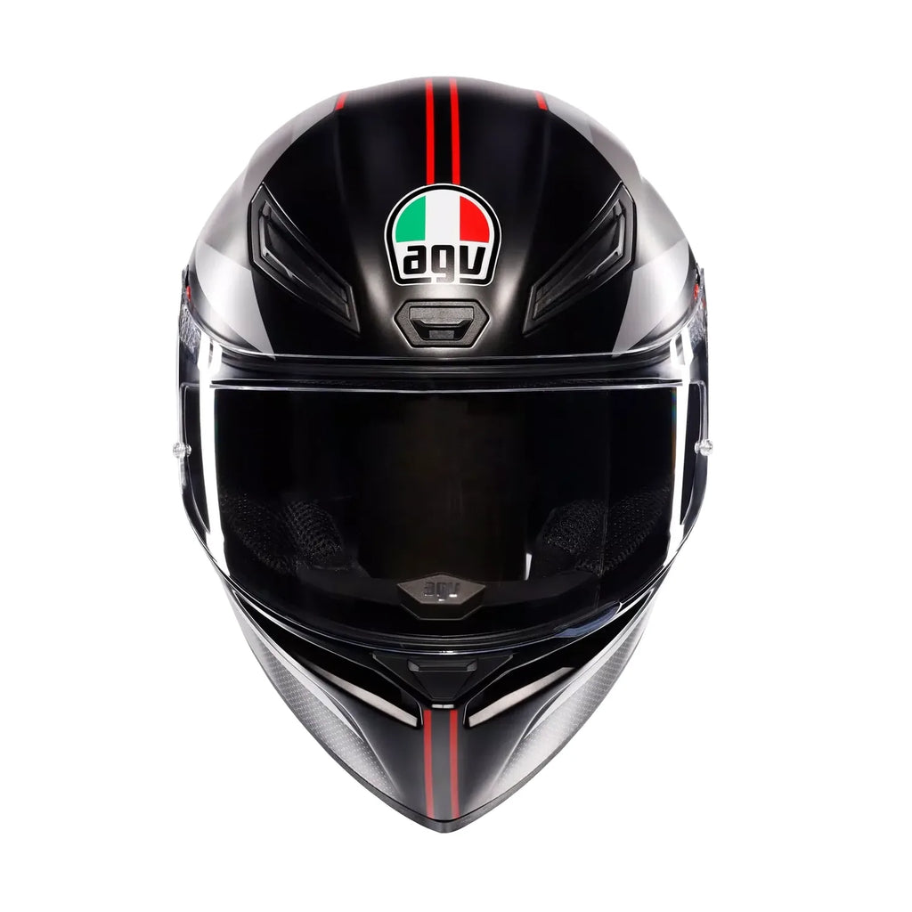 AGV K1 S Lap Helmet front view with clear visor