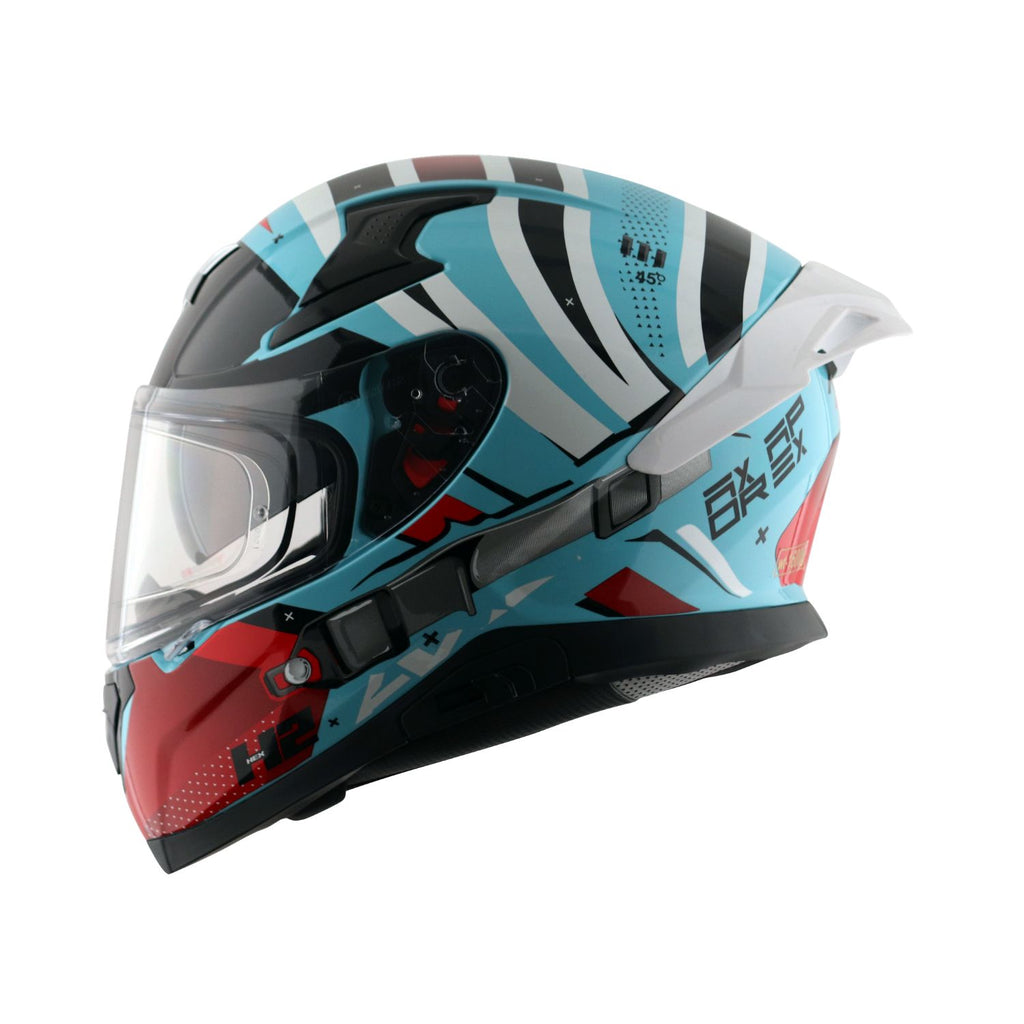 Axor Apex Hex-2 Helmet (Gloss Hex Blue Red)