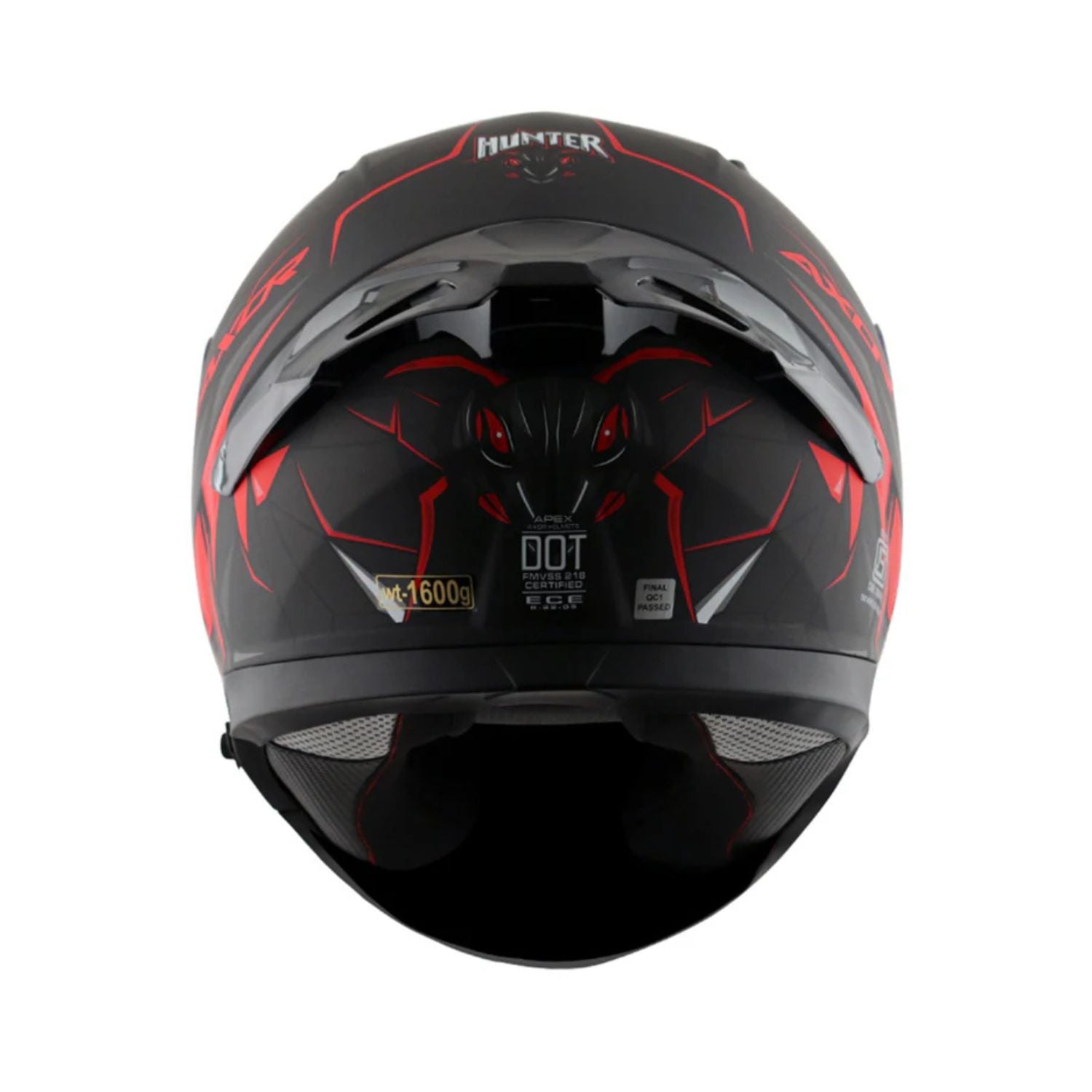 Axor Apex Hunter Helmet (Dull Black Red)