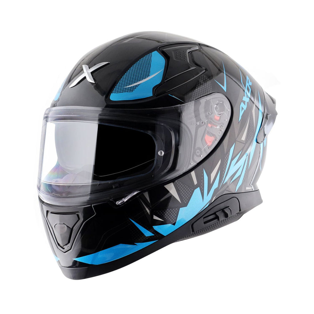 Axor Apex Hunter Helmet (Gloss Black Neon Blue)