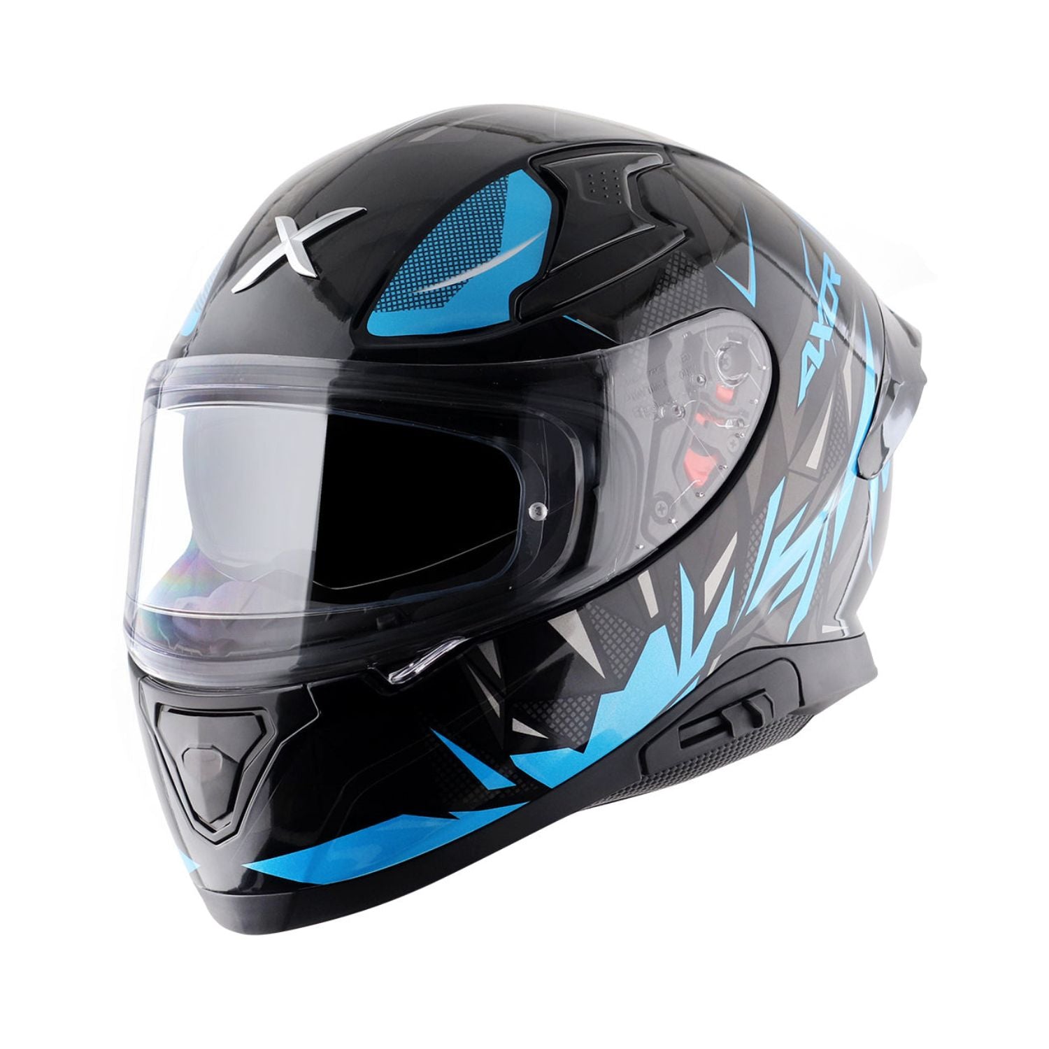 Axor Apex Hunter Helmet (Gloss Black Neon Blue)