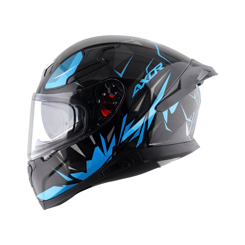 Axor Apex Hunter Helmet (Gloss Black Neon Blue)