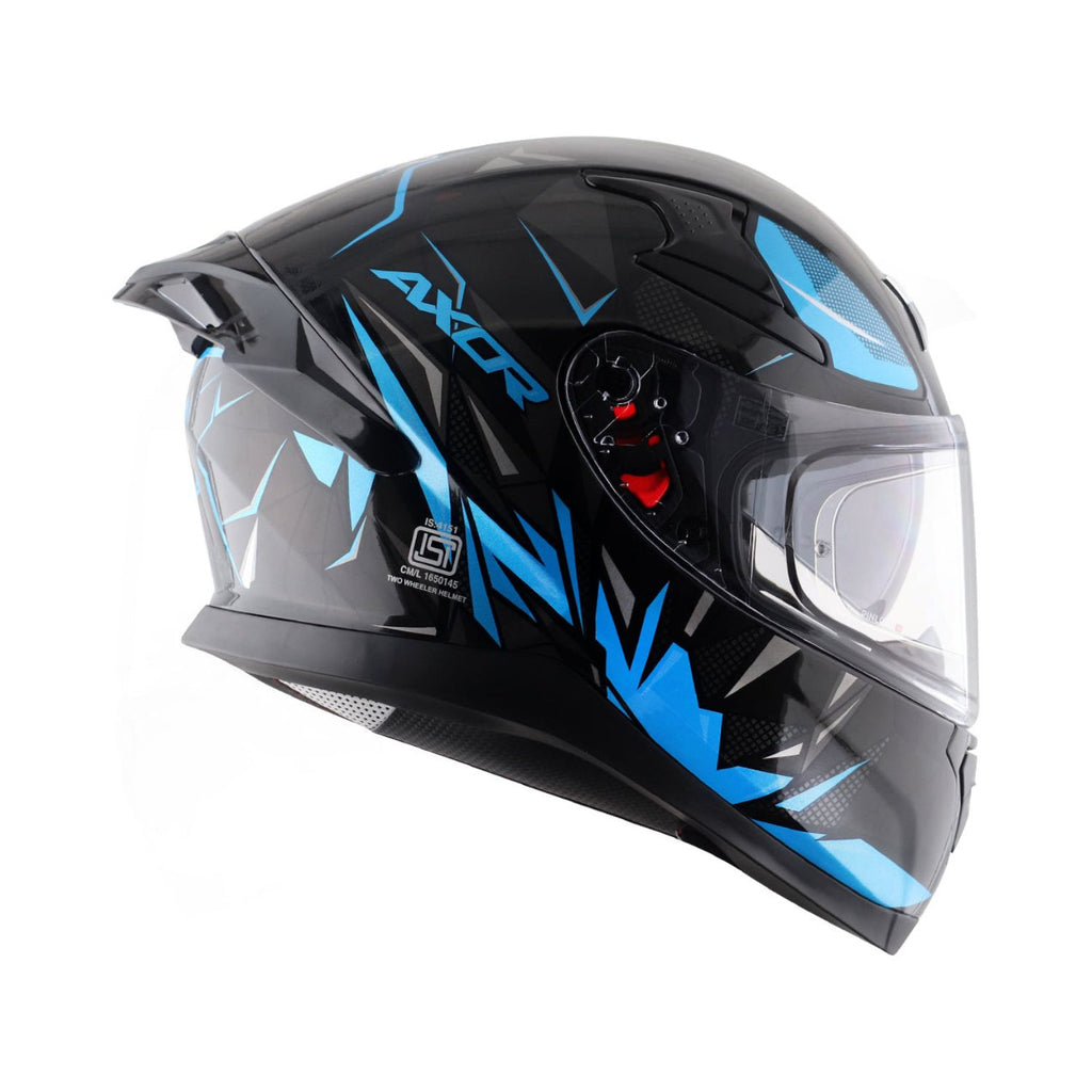 Axor Apex Hunter Helmet (Gloss Black Neon Blue)
