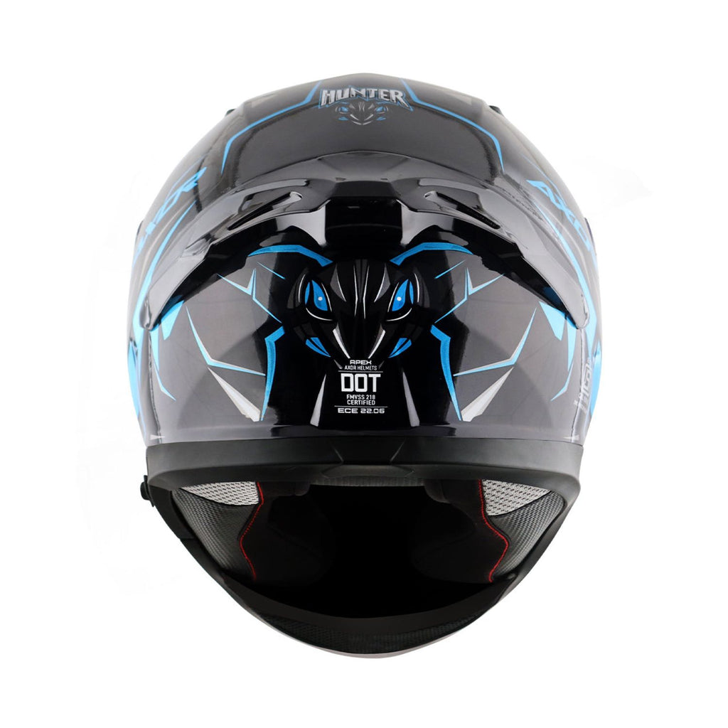 Axor Apex Hunter Helmet (Gloss Black Neon Blue)