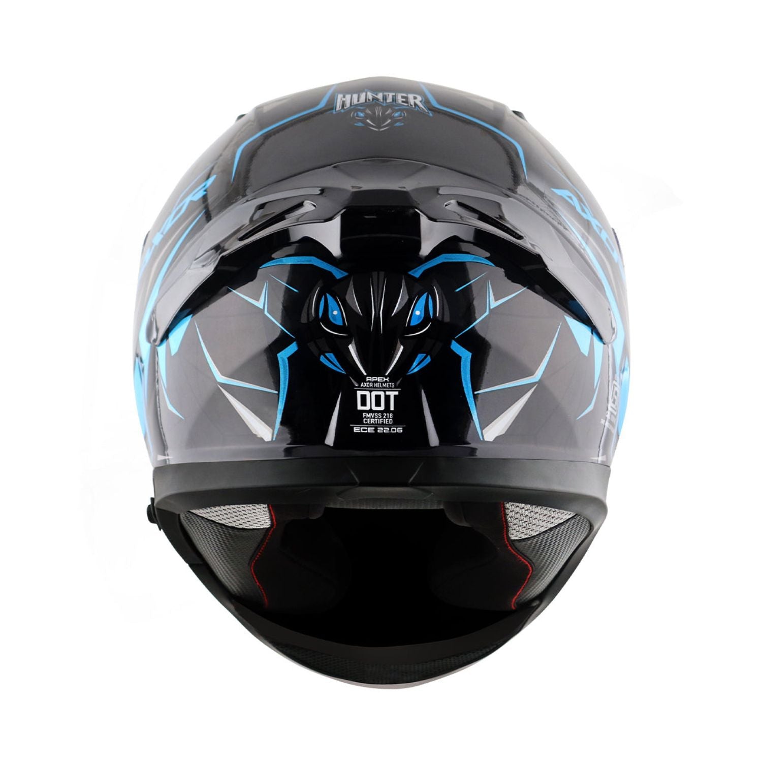 Axor Apex Hunter Helmet (Gloss Black Neon Blue)