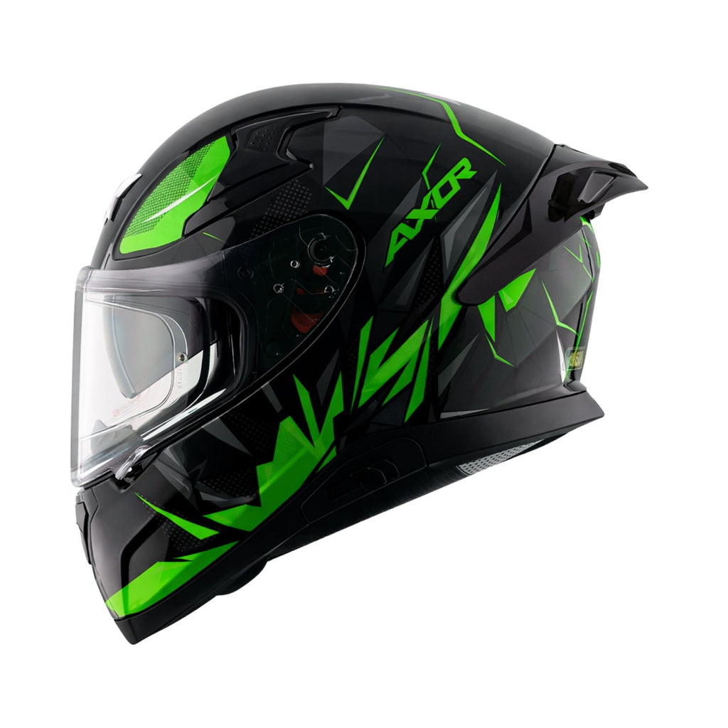 Axor Apex Hunter Helmet (Gloss Black Neon Green)