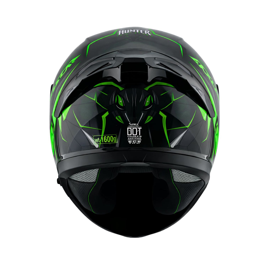 Axor Apex Hunter Helmet (Gloss Black Neon Green)