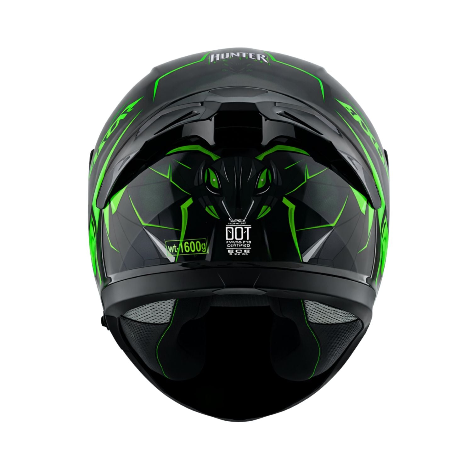 Axor Apex Hunter Helmet (Gloss Black Neon Green)