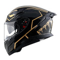 Apex Marvel Black Panther Helmet in black gold, view 1