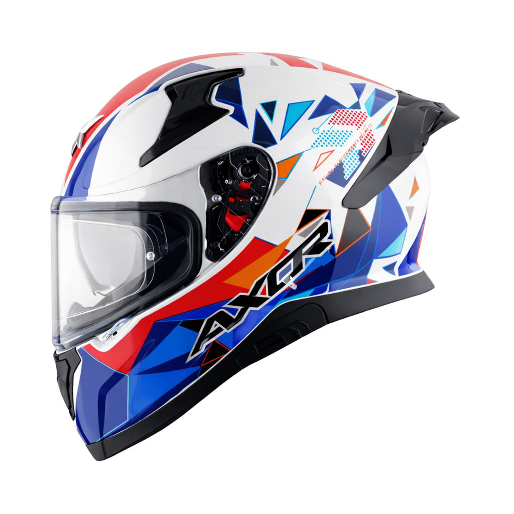 Axor Apex Prism Helmet (Gloss White Blue Red)
