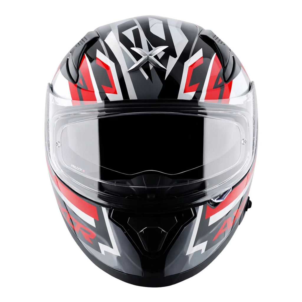 Apex Streak Helmet in black red, view 3