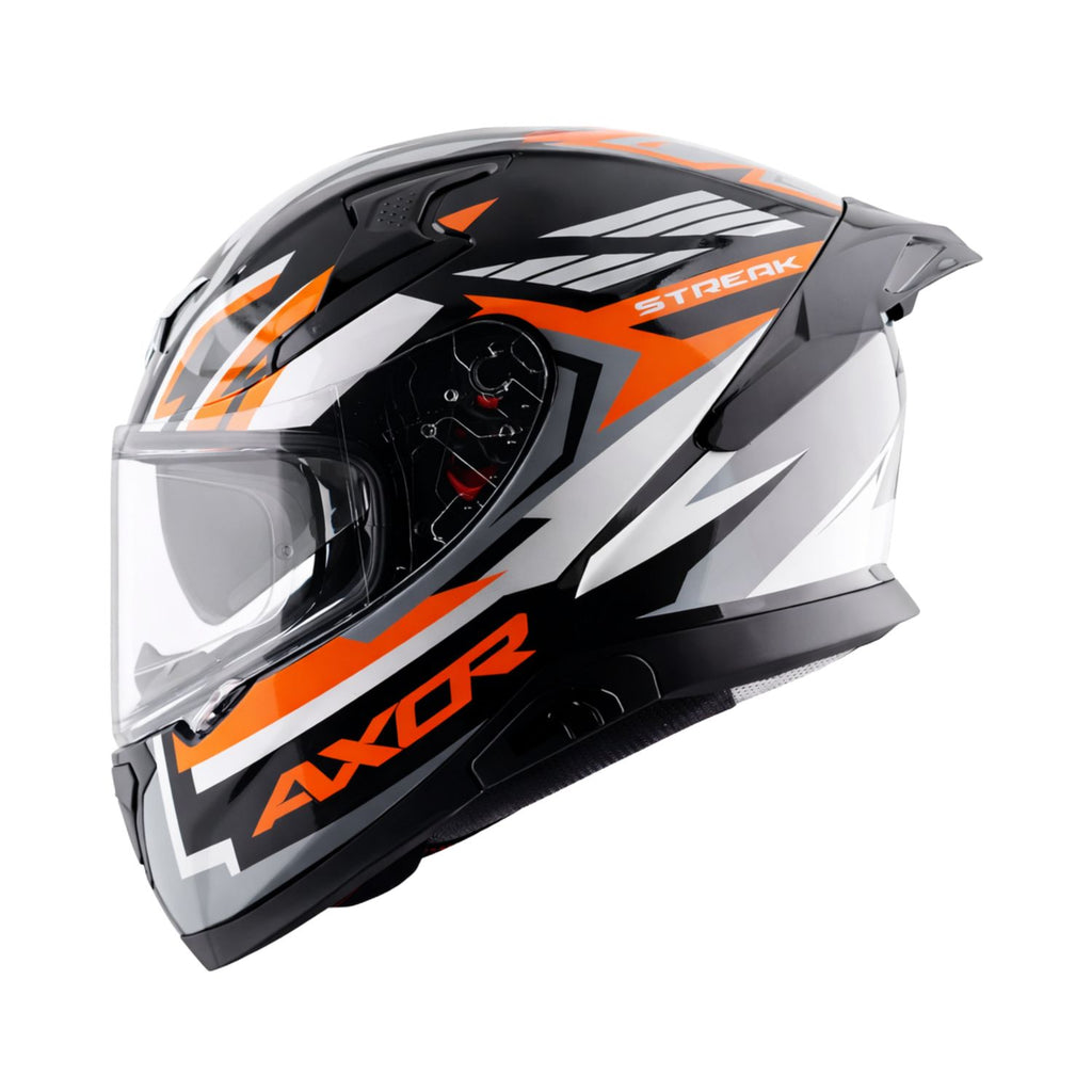 Axor Apex Streak Helmet (Gloss Black Orange)