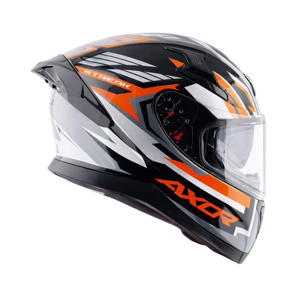 Axor Apex Streak Helmet (Gloss Black Orange)