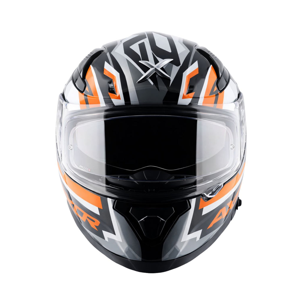 Axor Apex Streak Helmet (Gloss Black Orange)