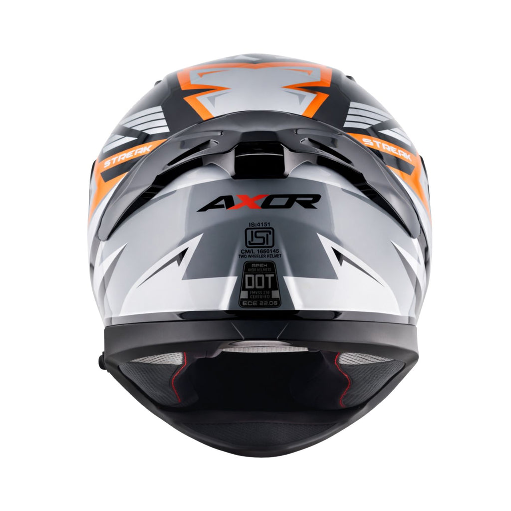 Axor Apex Streak Helmet (Gloss Black Orange)