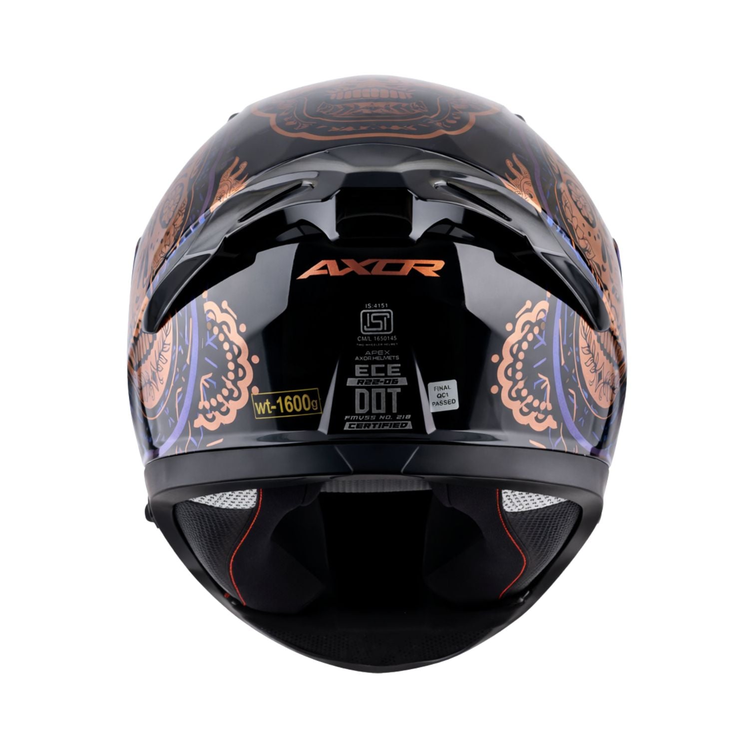 Axor Apex Trance Helmet (Gloss Black Gold)