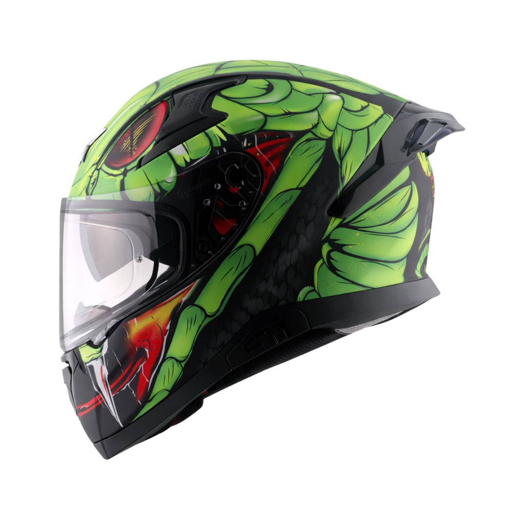 Axor Apex Venomous Helmet (Dull Black Green)