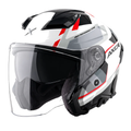 Axor Kylo Bean Helmet in white red, view 1