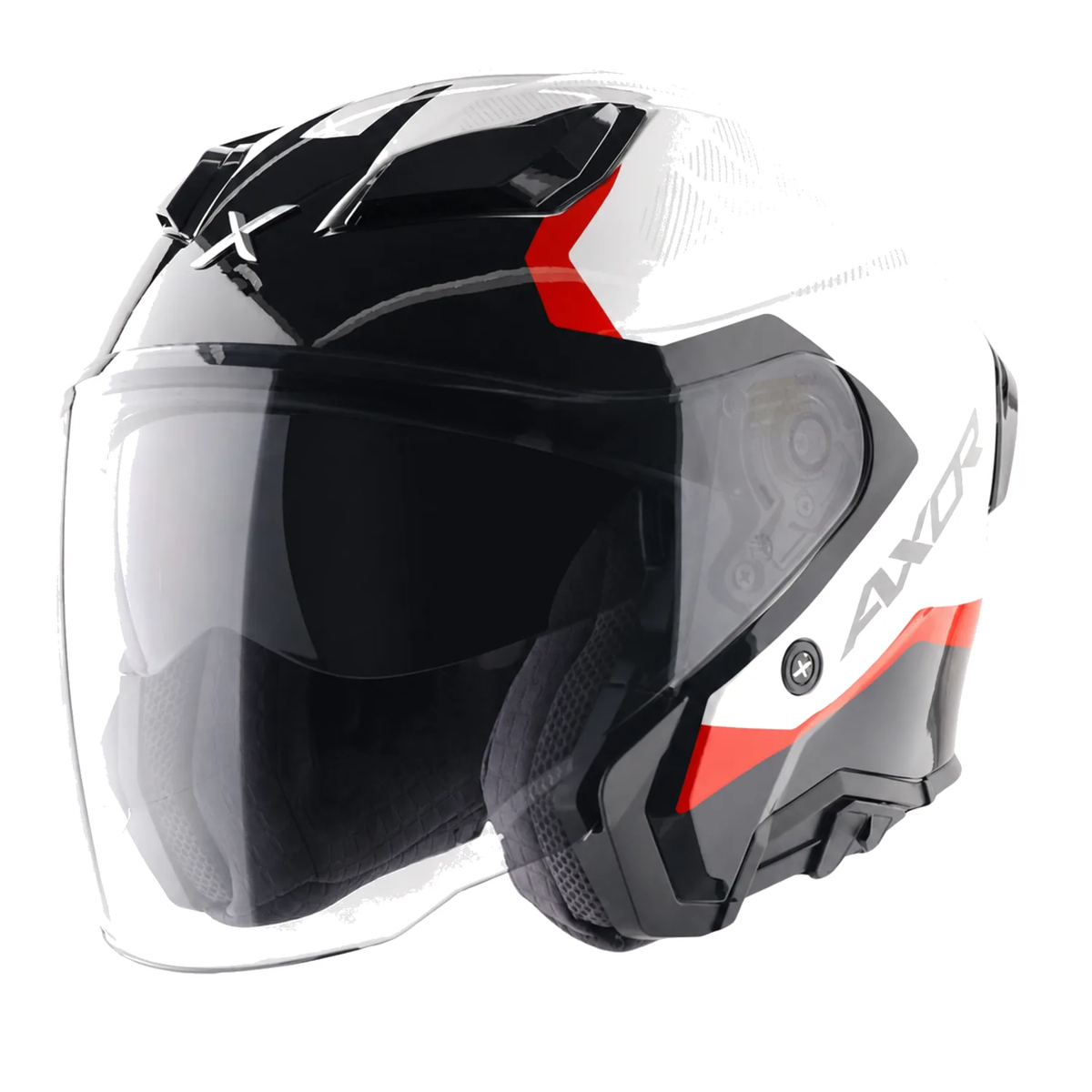 Axor Kylo Ray Helmet in white red, view 1