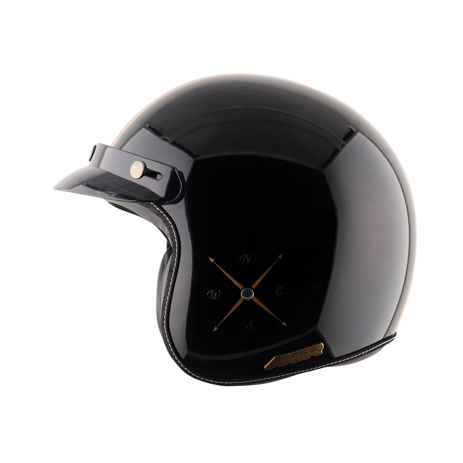Axor Retro Jet Euro Globe Helmet (Gloss Black)