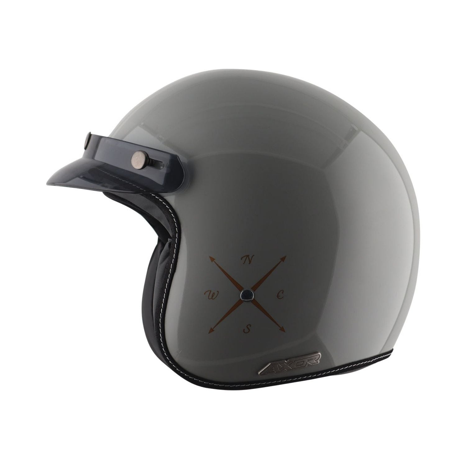 Axor Retro Jet Euro Globe Helmet (Gloss Cool Grey)
