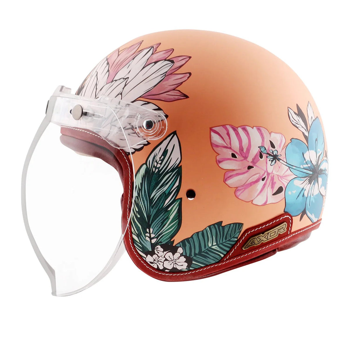 Axor Retro Jet Hawaii Women's Helmet in peach, view 3