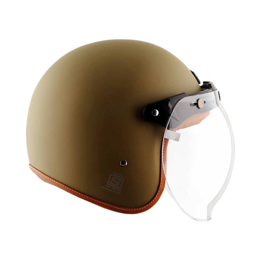 Axor Retro Jet Leather Helmet (Dull Desert Storm)