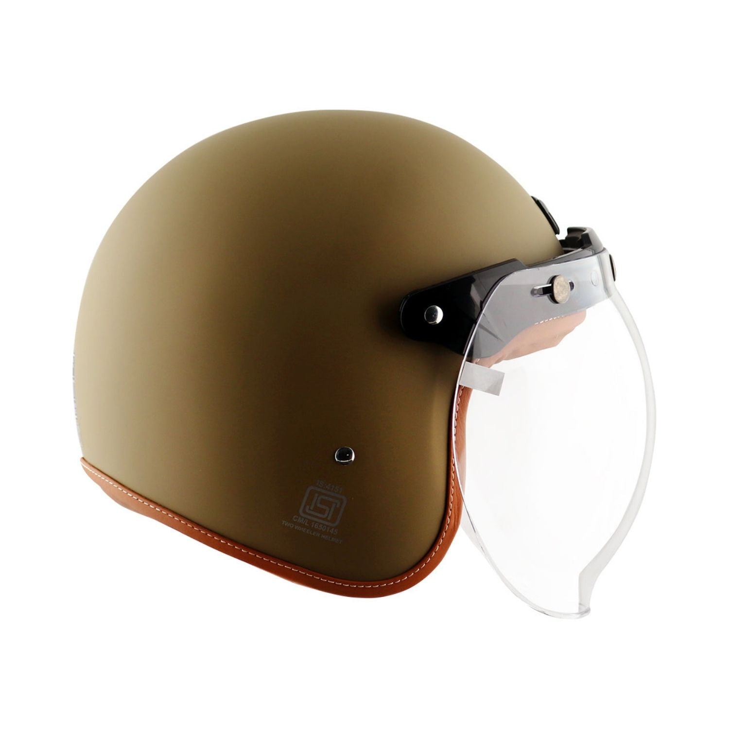 Axor Retro Jet Leather Helmet (Dull Desert Storm)