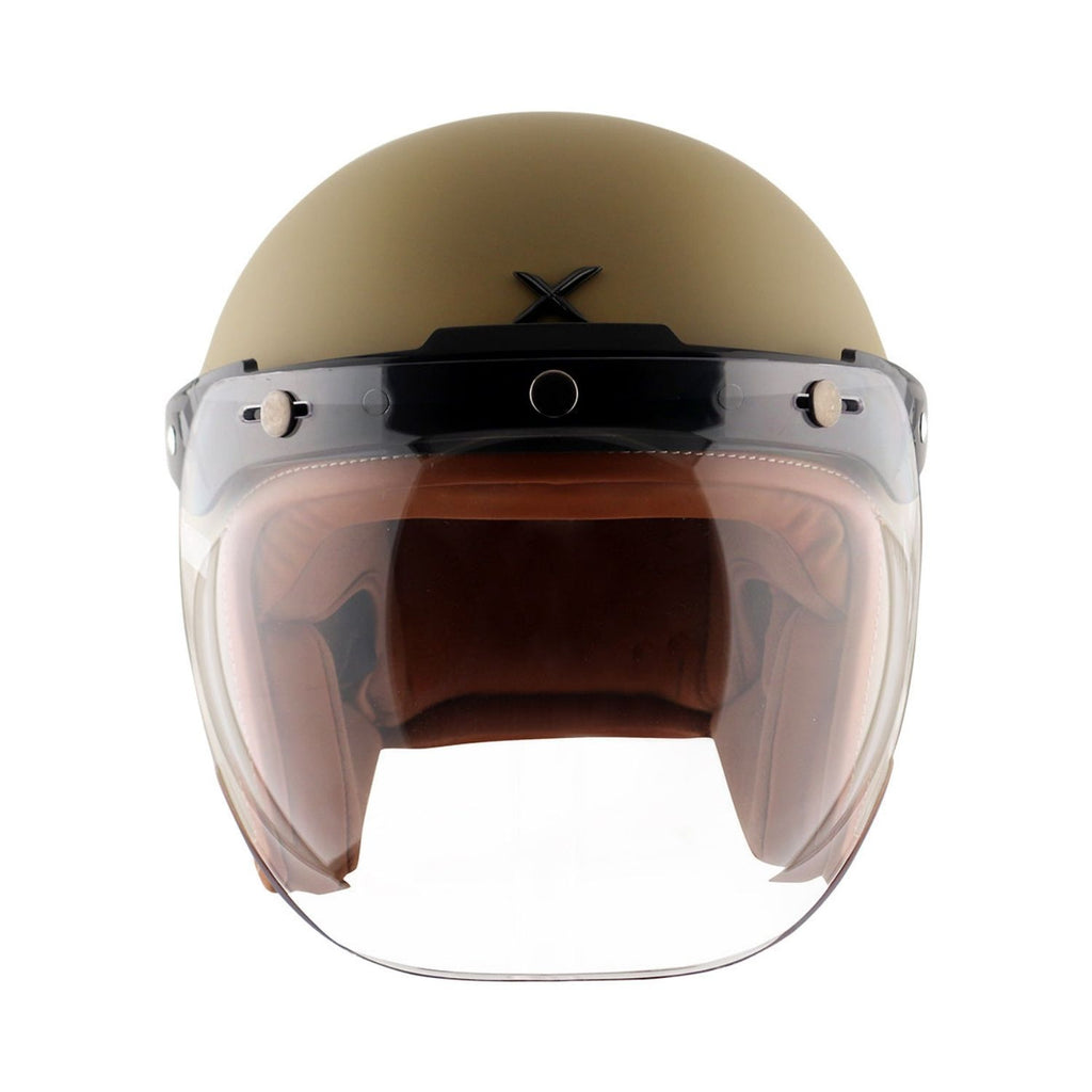 Axor Retro Jet Leather Helmet (Dull Desert Storm)