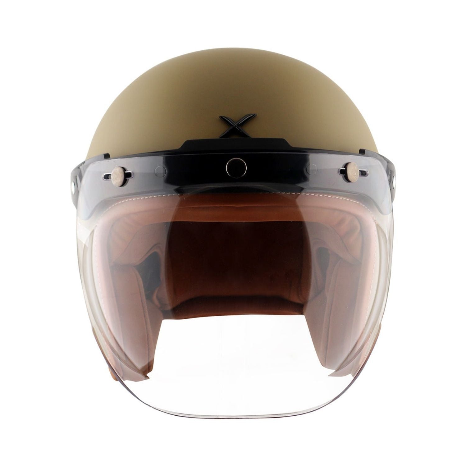 Axor Retro Jet Leather Helmet (Dull Desert Storm)