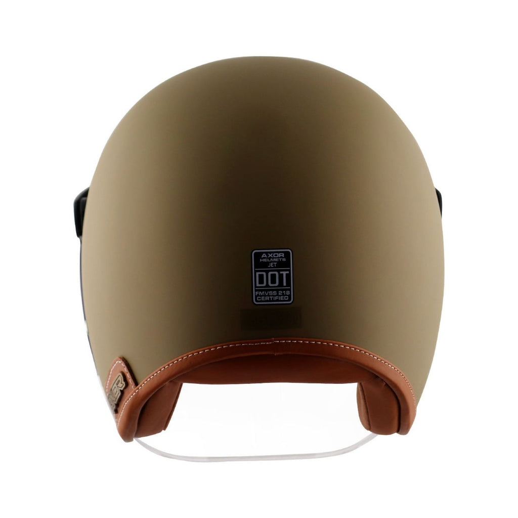 Axor Retro Jet Leather Helmet (Dull Desert Storm)