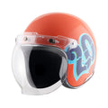 Axor Retro Jet Sportz C13 Helmet (Orange Blue)