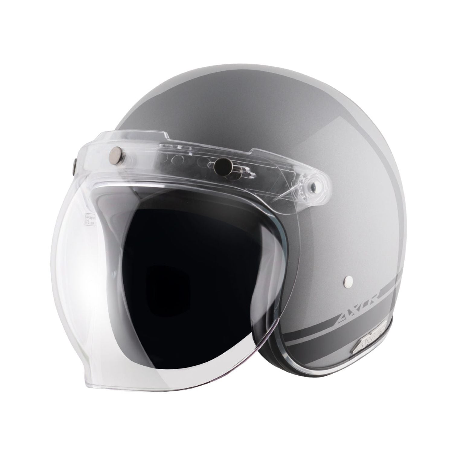 Axor Retro Jet Sportz S13 Helmet (Athena Grey Black)