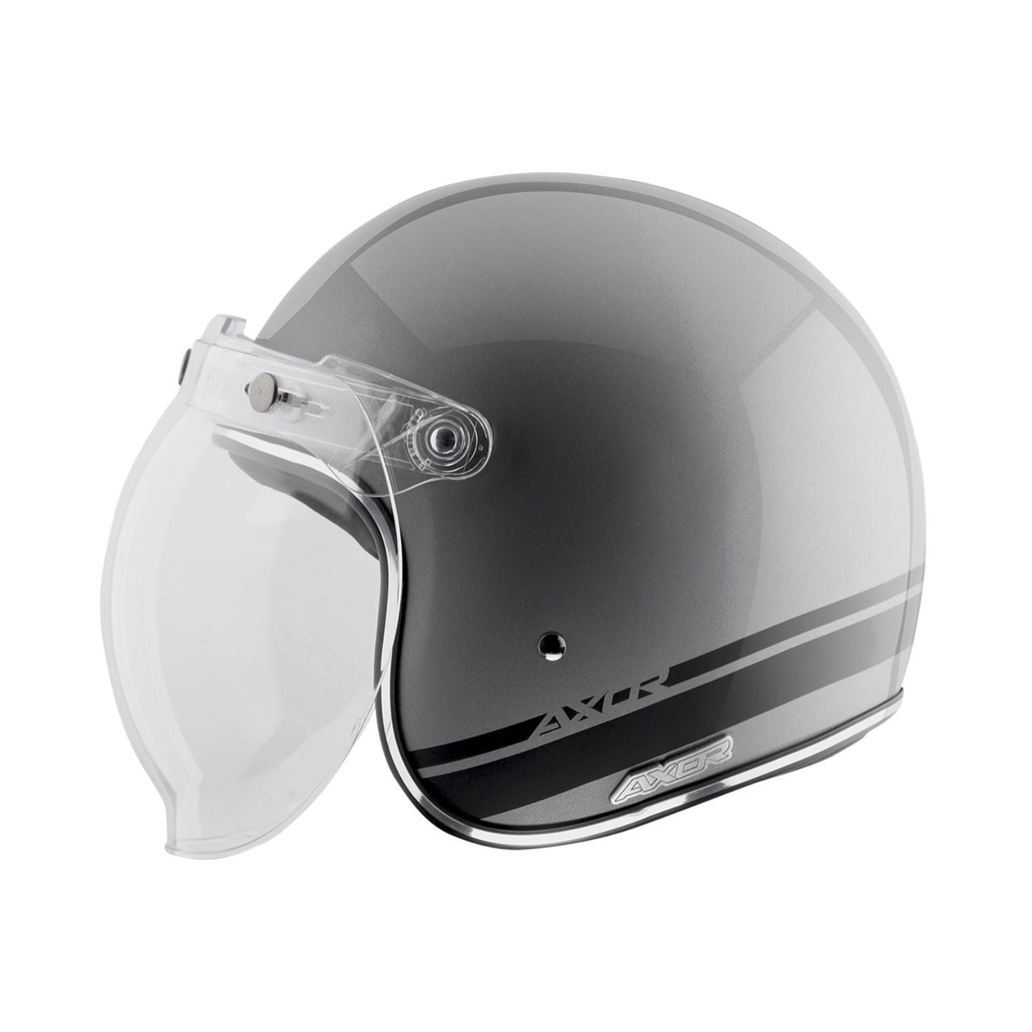 Axor Retro Jet Sportz S13 Helmet (Athena Grey Black)