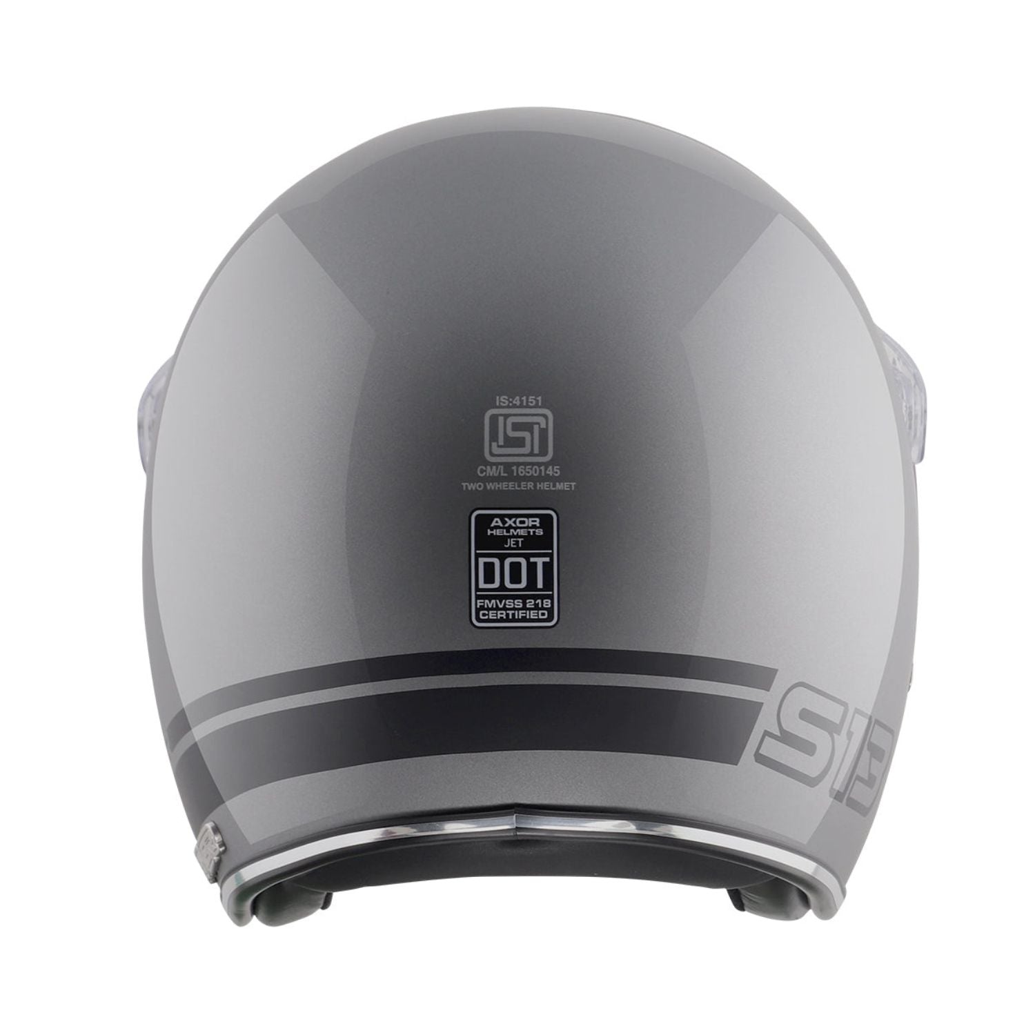 Axor Retro Jet Sportz S13 Helmet (Athena Grey Black)