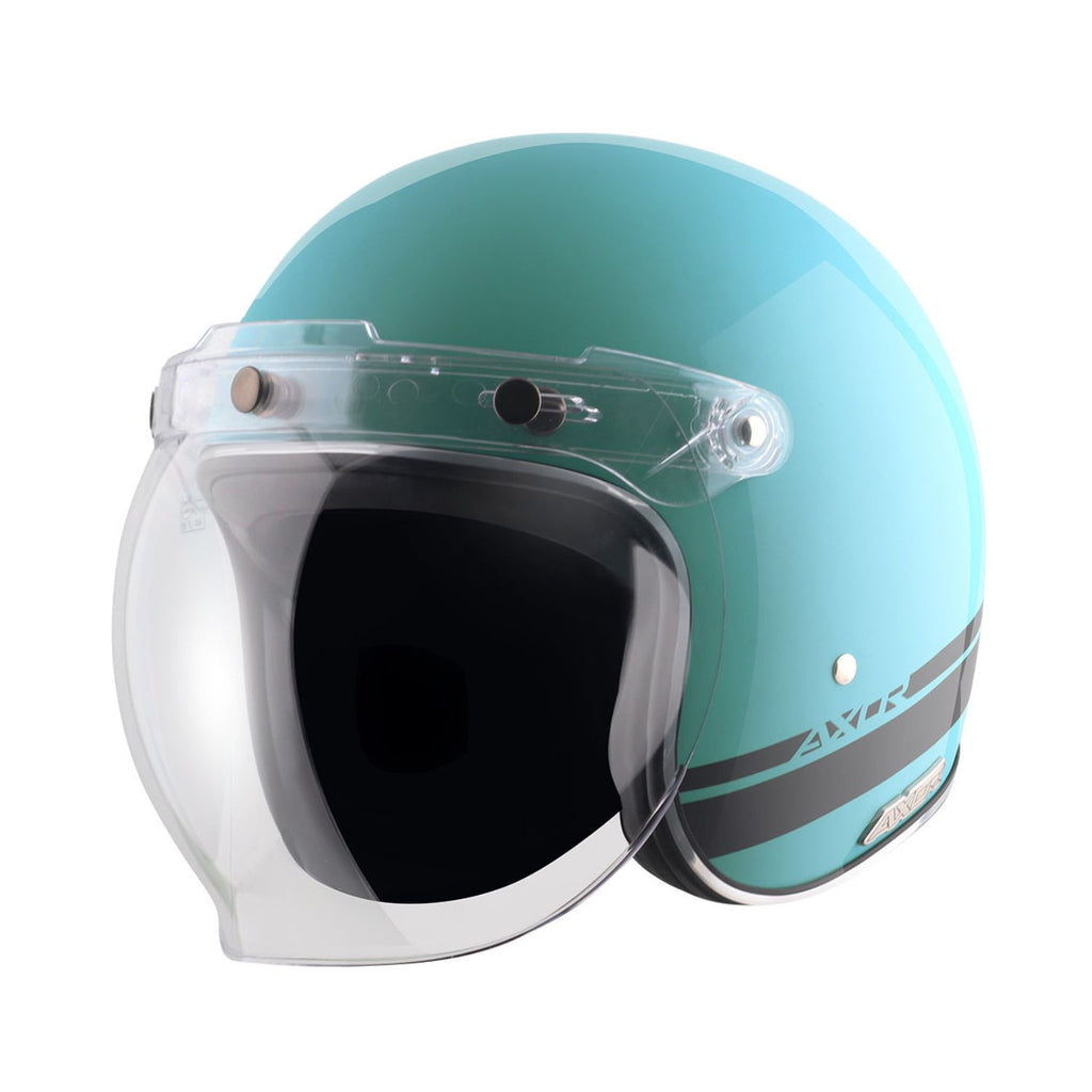 Axor Retro Jet Sportz S13 Helmet (Blue Black)