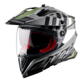 X-Cross Dual Visor Orbit Helmet in athena grey black, view 1