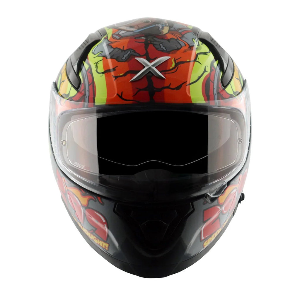 Axor xBhp Speed of Thought Helmet in neon yellow blue, view 3