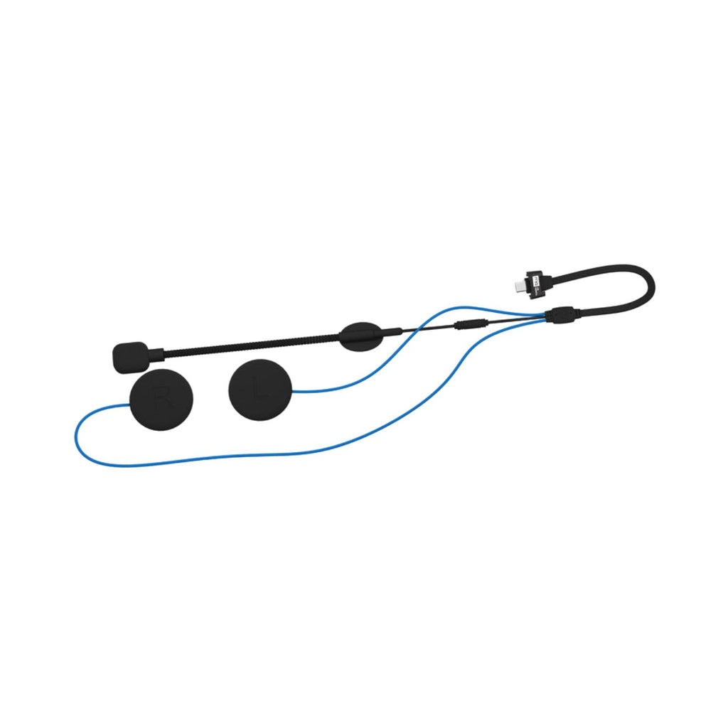 Additional Helmet Kit C30: black mount pads with cables and connectors