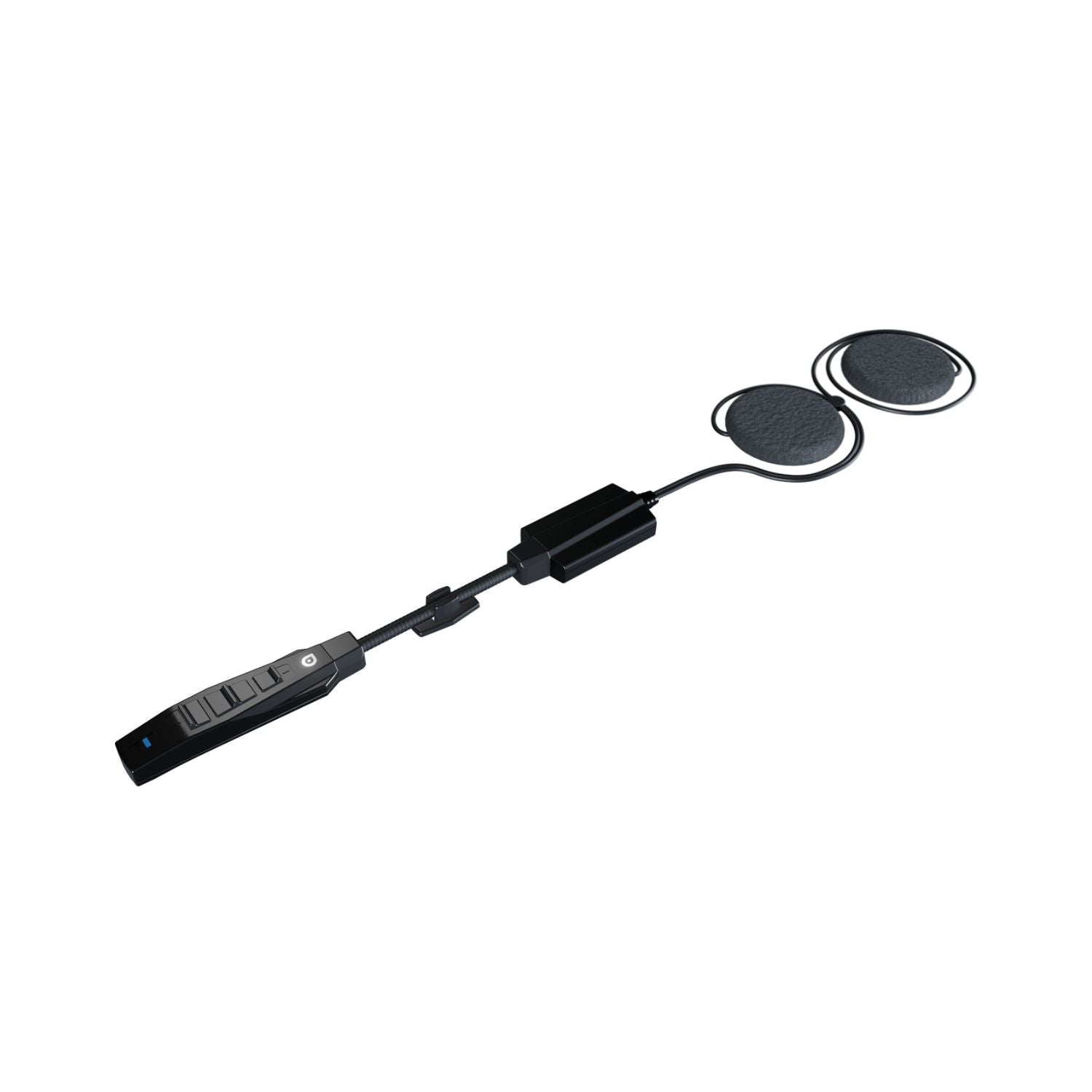 Bluarmor HS1 Bluetooth headset with two ear pads and inline control, black