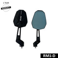 Bobo RM1-D rearview mirror pair, black frame and blue-tinted octagon glass