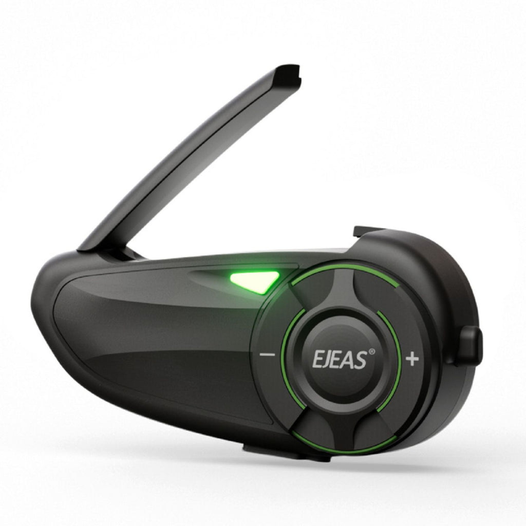 EJEAS Q8 motorcycle intercom with glowing status ring and control dial