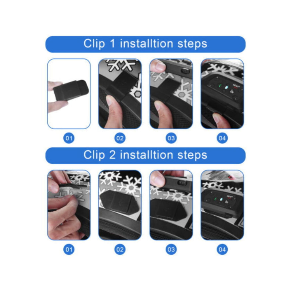 Ejeas V6 Pro+ Installationsschritte: Clip 1 und Clip 2 für die Halterung