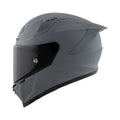 KYT Striker GRL Helm mattes Grau, Front mit offenem Visier