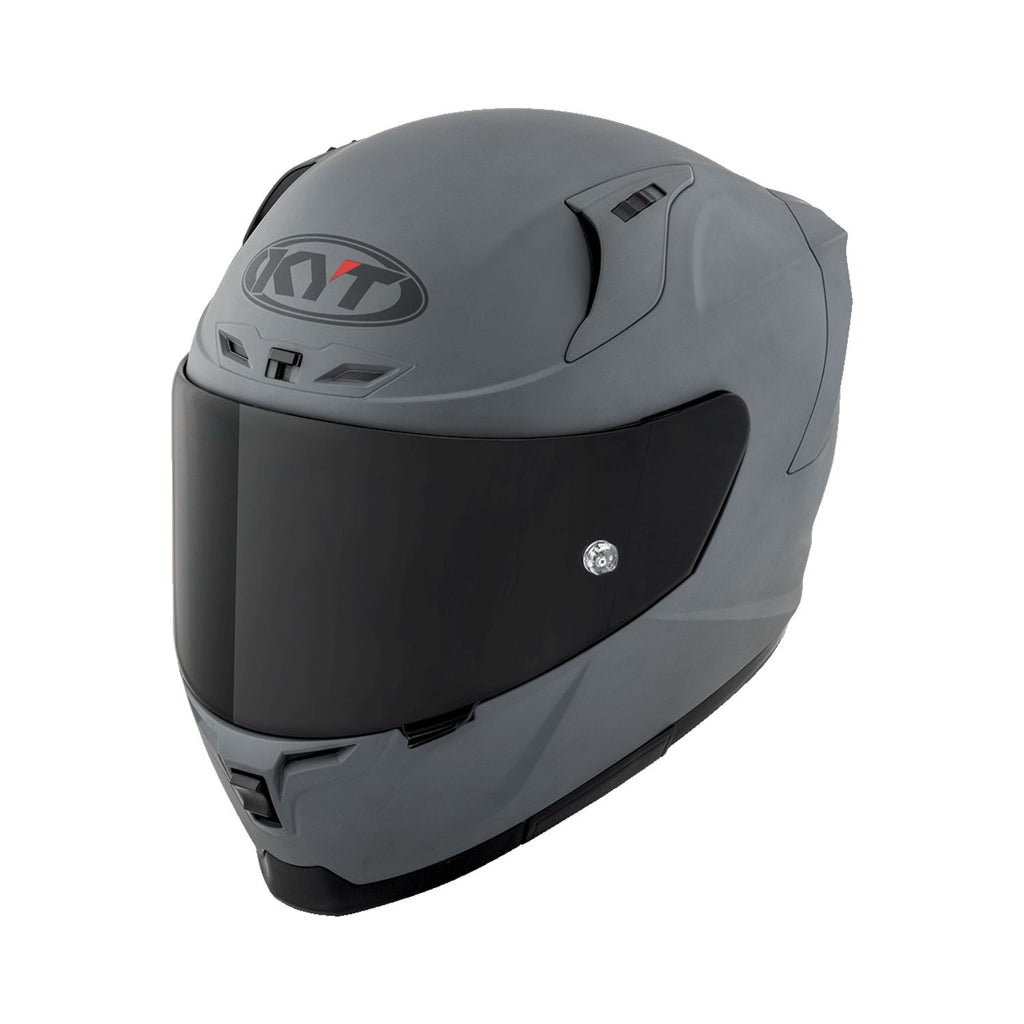 Striker GRL Helm mattes Grau, Rück-/Seitenansicht mit Markenlogo