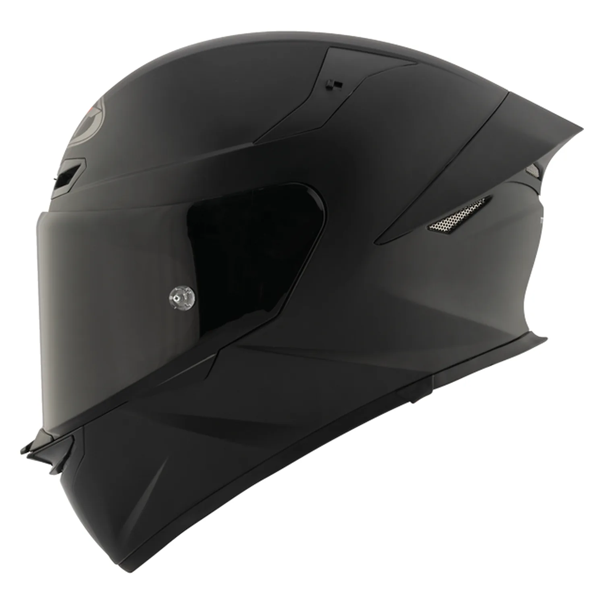 KYT TT Revo Plain Matt Black Helmet, view 1