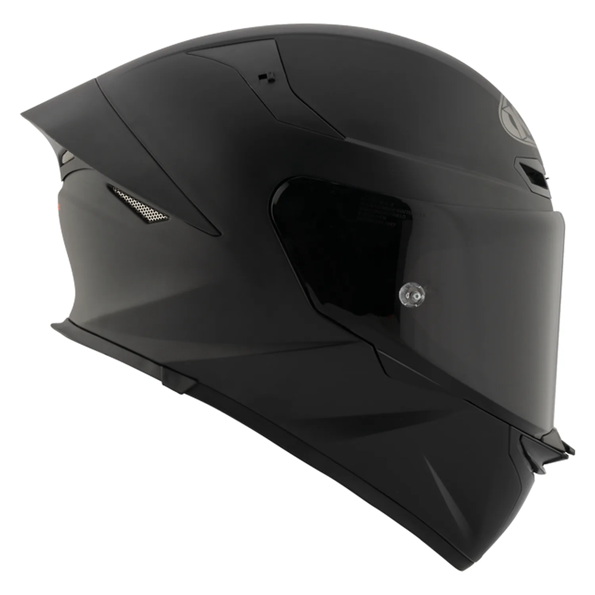 KYT TT Revo Plain Matt Black Helmet, view 2