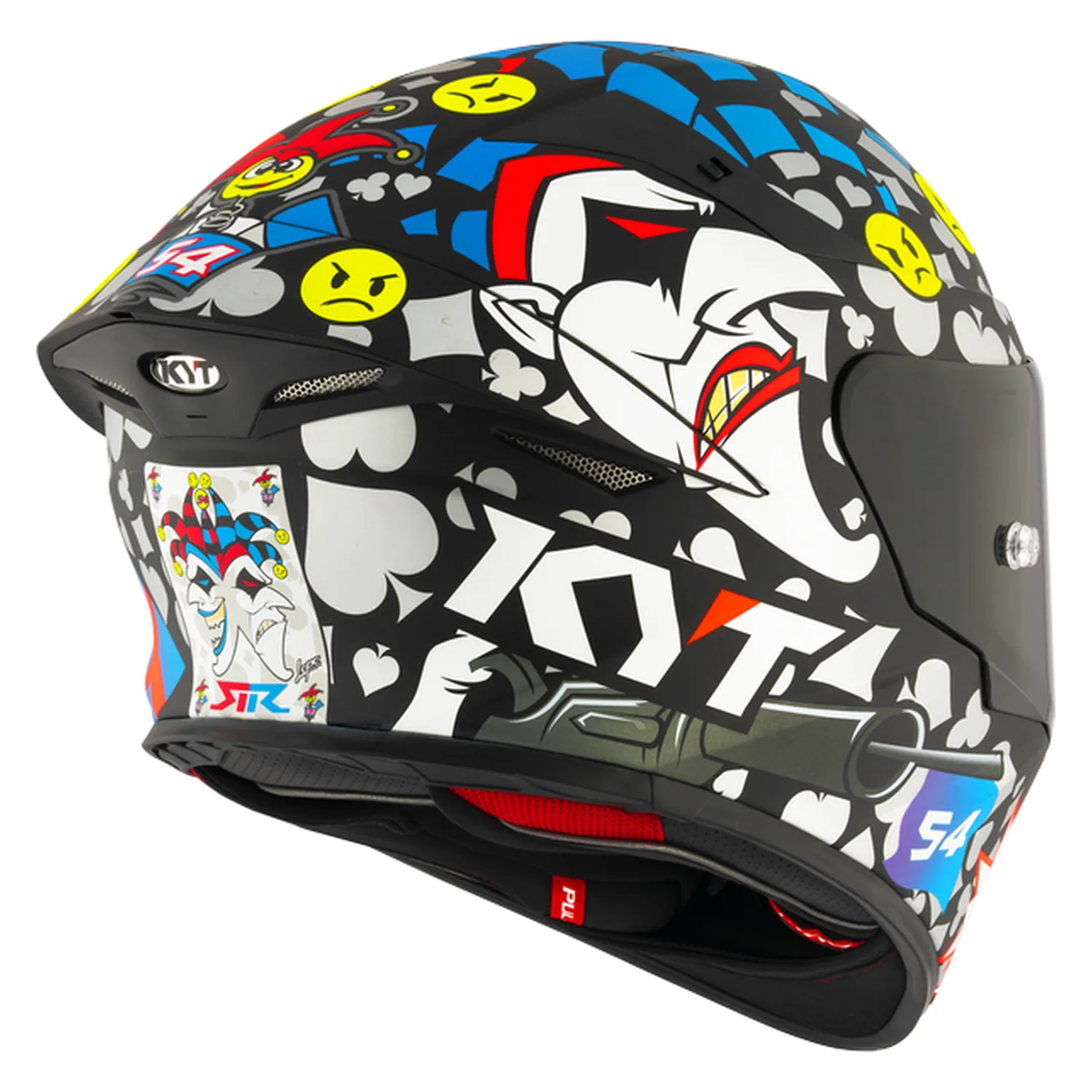 KYT TT Revo Riccardo Rossi 2022 Replica Helmet (Matt), view 4