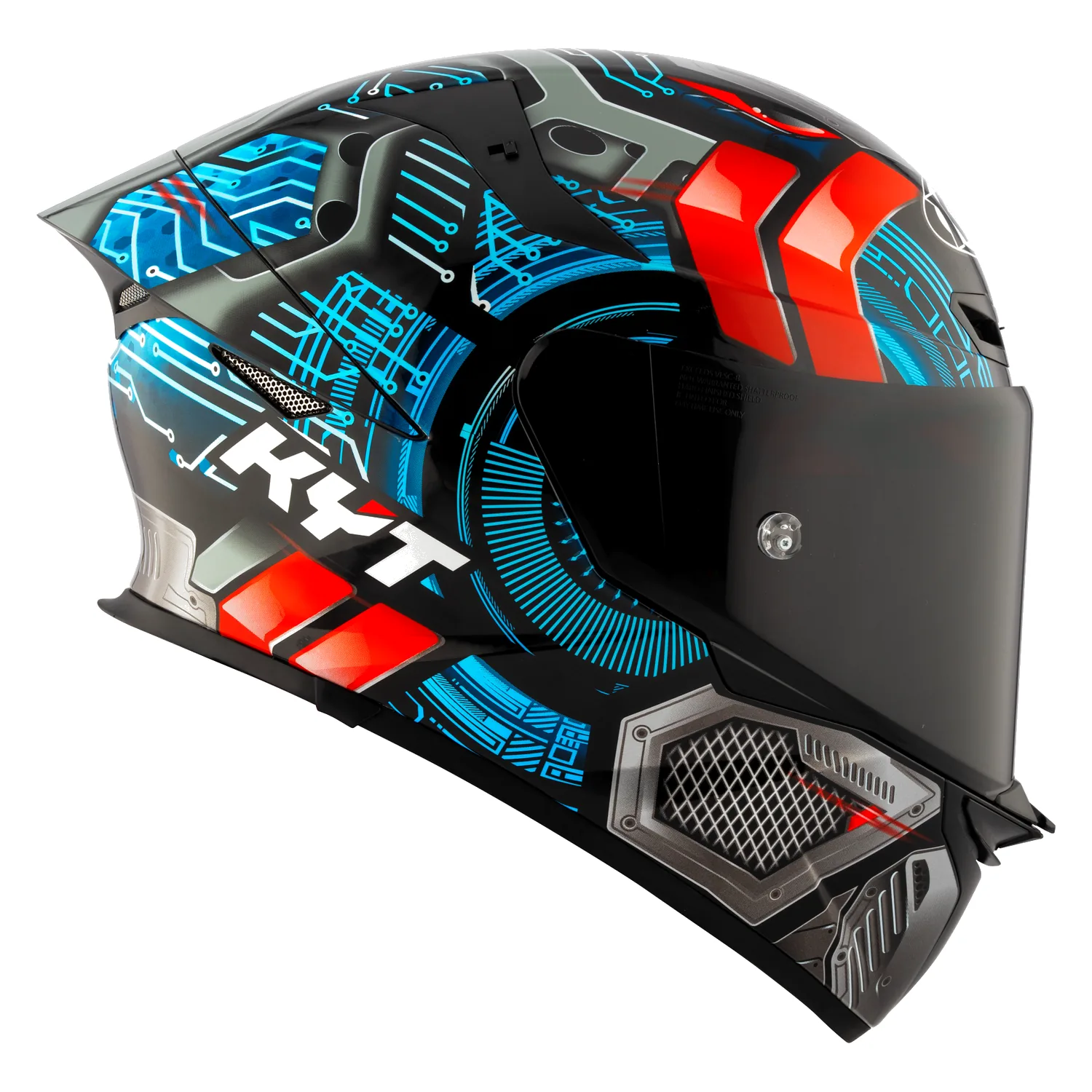 KYT TT Revo Synchrotron Gloss Helmet, view 2